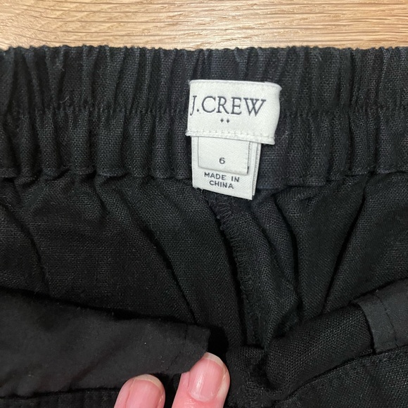 J crew Straight leg linen pants with pom pom detail - Picture 2 of 3